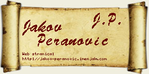 Jakov Peranović vizit kartica